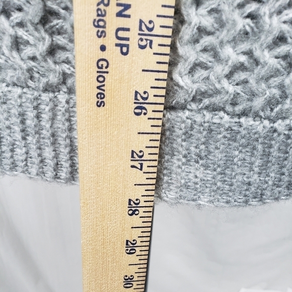 Lauren Conrad Gray Sweater Poncho One Size Fits Most - Picture 6 of 7